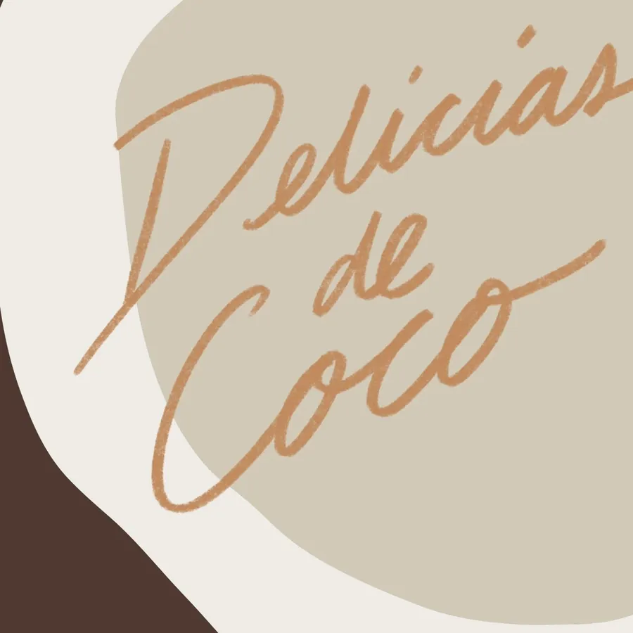 Delicias de coco, arte de marca de COKO